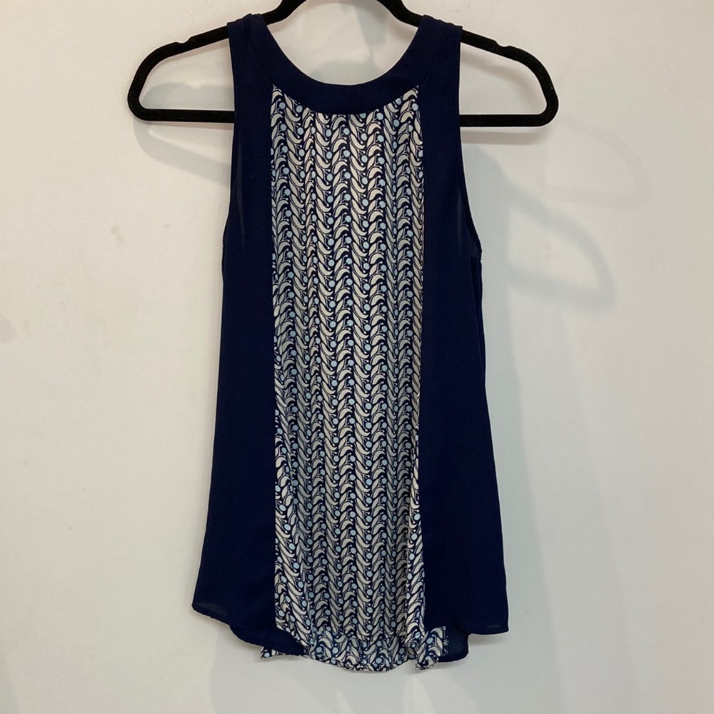 NAVY BLUE BLOUSE